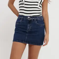 DENIMLAB - Falda Corta Denim Mujer