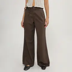 SYBILLA - Pantalón Wide Leg Tiro Alto Mujer