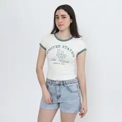 AMERICAN ABBEY - Polo Manga Corta Mujer