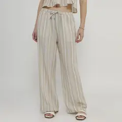 AMERICAN ABBEY - Pantalón Straight Tiro Medio Mujer