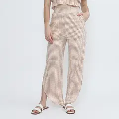 AMERICAN ABBEY - Pantalón Straight Tiro Medio Mujer