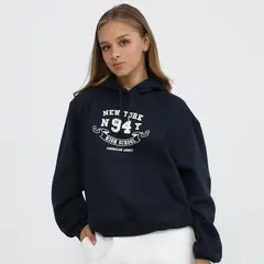 AMERICAN ABBEY - Polera Con Capucha Mujer America Abbey