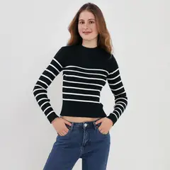 AMERICAN ABBEY - Chompa Manga Larga Mujer