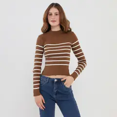 AMERICAN ABBEY - Chompa Manga Larga Mujer