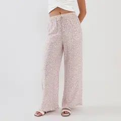 AMERICAN ABBEY - Pantalón Straight Tiro Medio Mujer