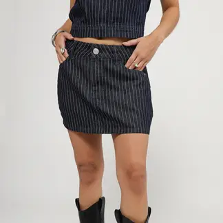 SYBILLA - Falda Short Denim Mujer