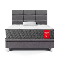 PARAISO - Dormitorio Boxet Block Su Majesta 1.5 Plz Gris