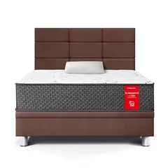 PARAISO - Dormitorio Boxet Block Su Majesta 1.5 Plz Chocolate