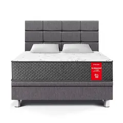 PARAISO - Dormitorio Boxet Blocks Su Majestad 2 plz + 2 Almohadas +Protector