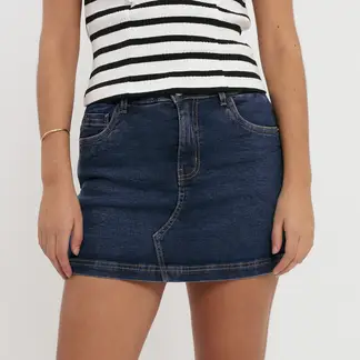 DENIMLAB - Falda Short Denim Mujer