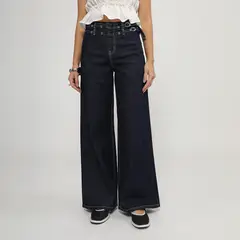 SYBILLA - Jean Wide Leg Tiro Medio Mujer