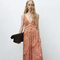 MANGO - Vestido Largo Mujer