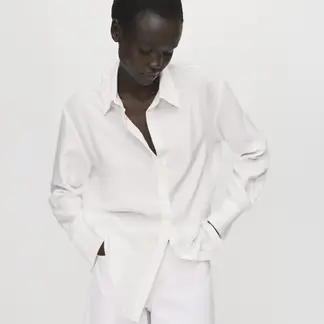 MANGO - Blusa Manga Larga Mujer