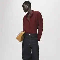 MANGO - Blusa Manga Larga Mujer