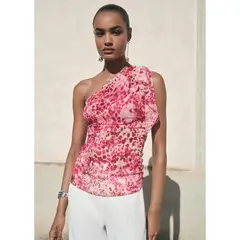 MANGO - Top Asimétrico Mujer