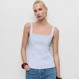 MANGO - Top Sin Mangas Mujer