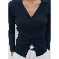MANGO - Cardigan Cuello En V Mujer