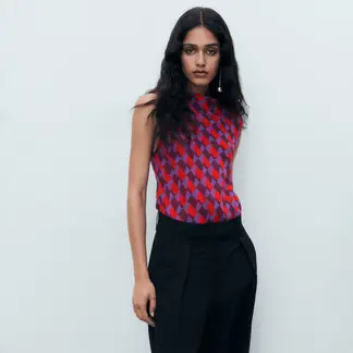 MANGO - Blusa Sin Mangas Mujer