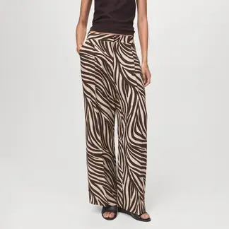 MANGO - Pantalón Straight Tiro Medio Mujer