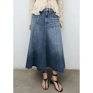 MANGO - Falda Denim Midi Mujer