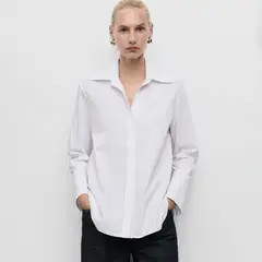 MANGO - Blusa Manga Larga Mujer