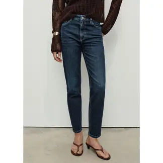 MANGO - Jean Mom Tiro Alto Mujer