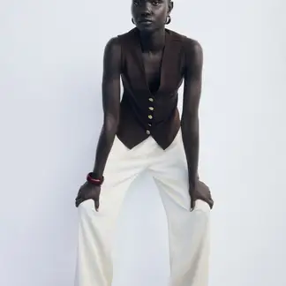 MANGO - Chaleco Mujer