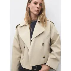 MANGO - Trench Corto Mujer