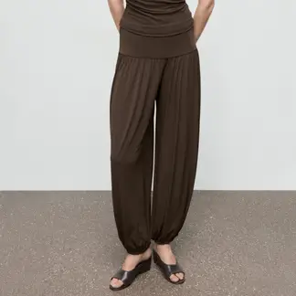 MANGO - Pantalón Balloon Tiro Medio Mujer