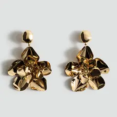 MANGO - Aretes Flower Mujer