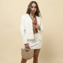 SYBILLA - Casaca Denim Mujer X Half Naked