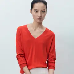 MANGO - Chompa Manga Larga Mujer