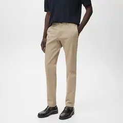 MANGO - Pantalón Barna Slim Fit Man