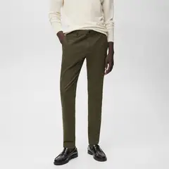 MANGO - Pantalón Barna Slim Fit Man