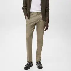 MANGO - Pantalón Barna Slim Fit Man