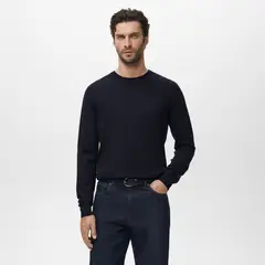 MANGO - Chompa 100% Lana Casual Man