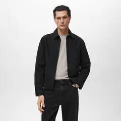 MANGO - Casaca 100% Algodón Casual Man