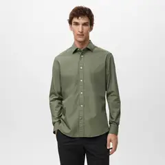 MANGO - Camisa 100% Algodón Regular Fit Man