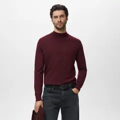 MANGO - Chompa 100% Lana Regular Fit Hombre Man