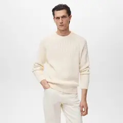 MANGO - Chompa 100% Algodón Casual Man