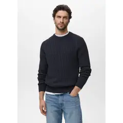 MANGO - Chompa 100% Algodón Casual Man