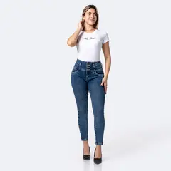 PIONIER - Jean Skinny Mujer Tiro Alto