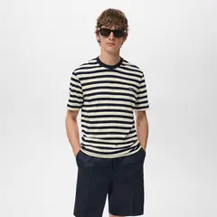 MANGO - Polo Regular Fit 100% Algodón Rayas
