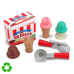 MELISSA & DOUG - Juego de Helado de Madera