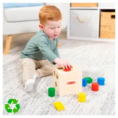 MELISSA & DOUG - Cubo de Encaje de Madera Melissa And Doug