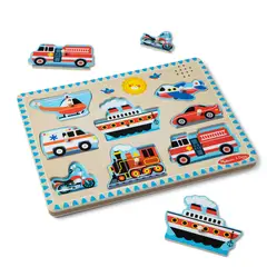 MELISSA & DOUG - Rompecabezas de Vehiculos Con Sonido