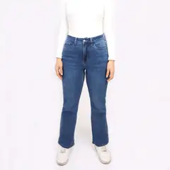 KAYRA POBLET - Jean Flare Tiro Alto Mujer