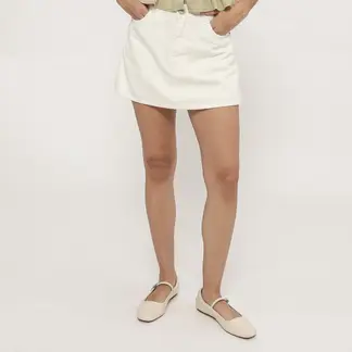 SYBILLA - Falda Short Denim Mujer