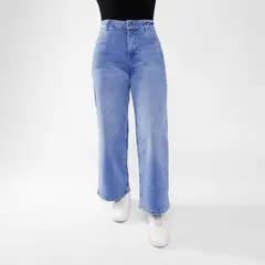KANSAS - Jean Wide Leg Tiro Alto Mujer