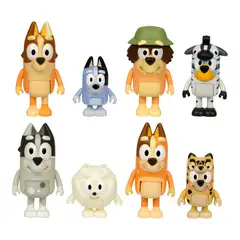 BLUEY - Pack X8 Figuras Disfrazadas